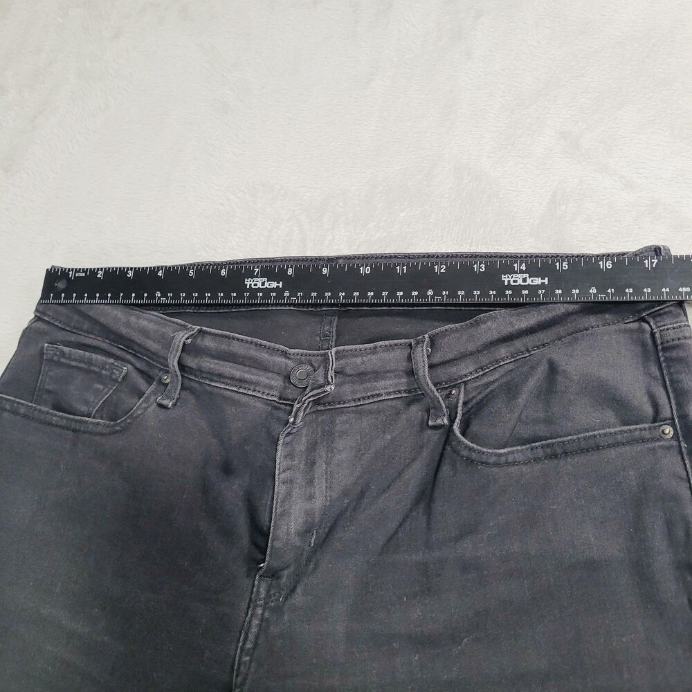 Levi's 711 Skinny Jeans Womens 16W Black Dark Wash Mid Rise Stretch Denim - Picture 12 of 16